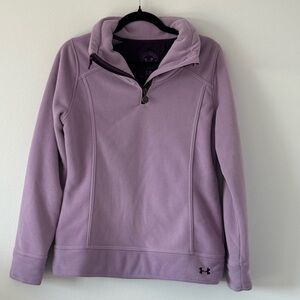 Under Armour Women’s Small Lavender Fleece Pullover – ¼ Zip Performance Sweatshi
